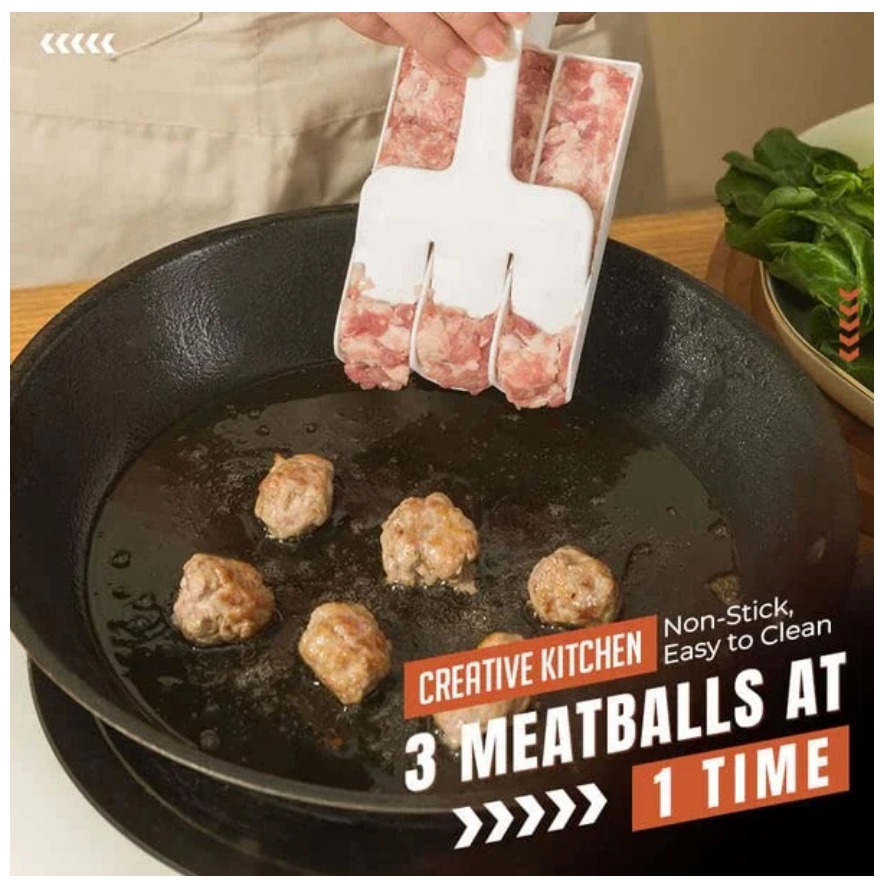 🔥Last Day 48% OFF🔥Creative Kitchen Triple Meatball Maker