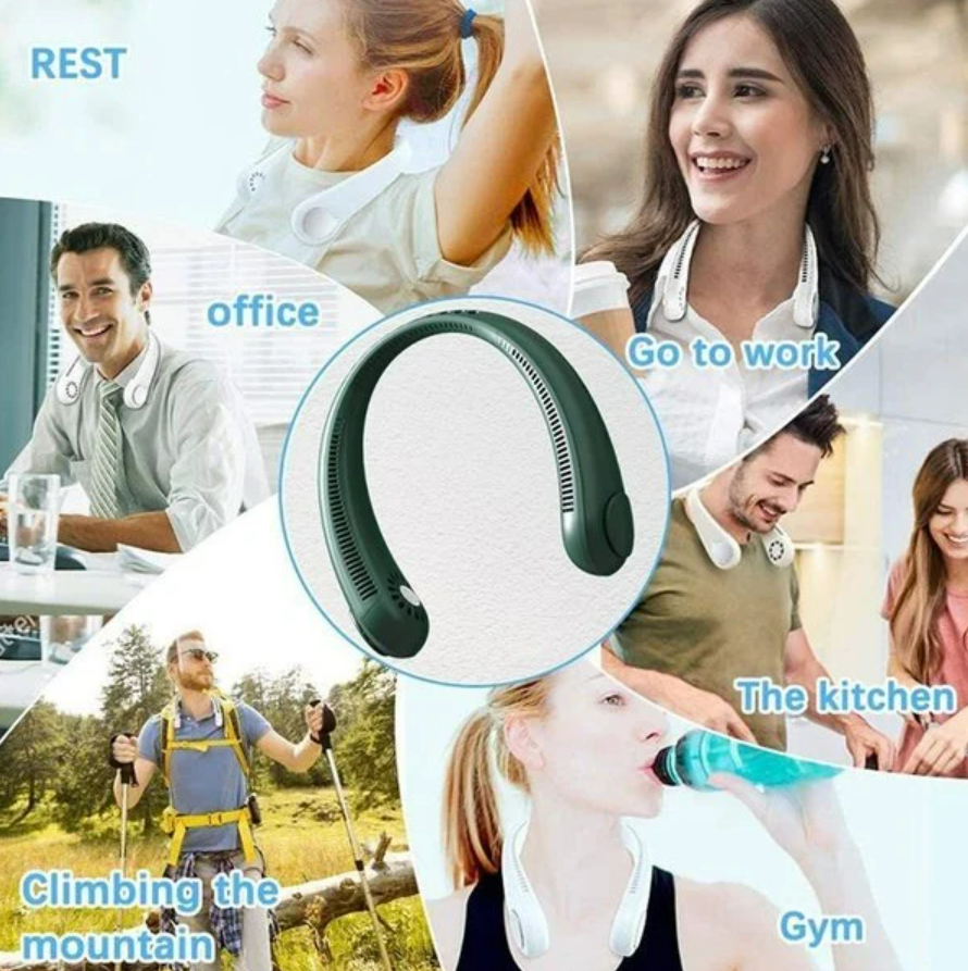 🎁Last Day Promotion SAVE 70% - 2023 New Portable Neck Fan(Buy 3 Free Shipping)