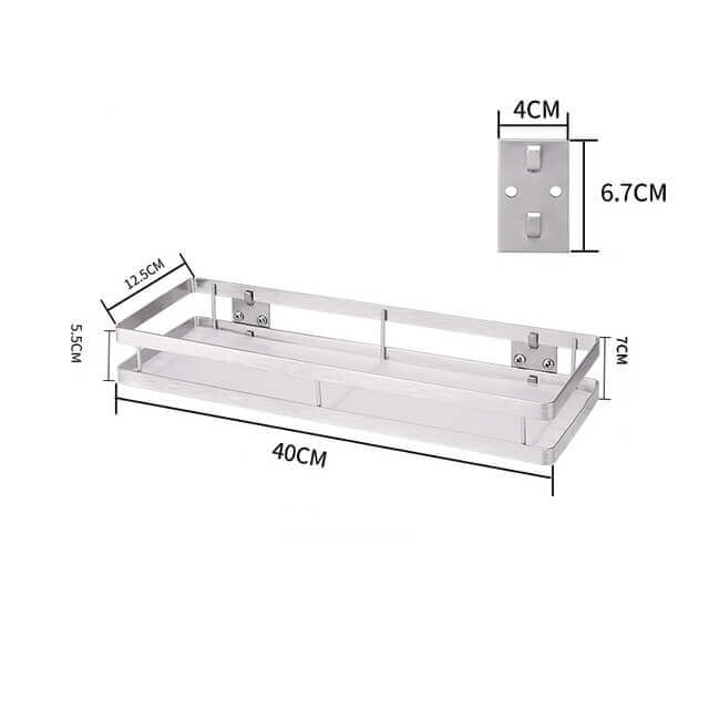 Wall Mounted Stainless Steel Shelf