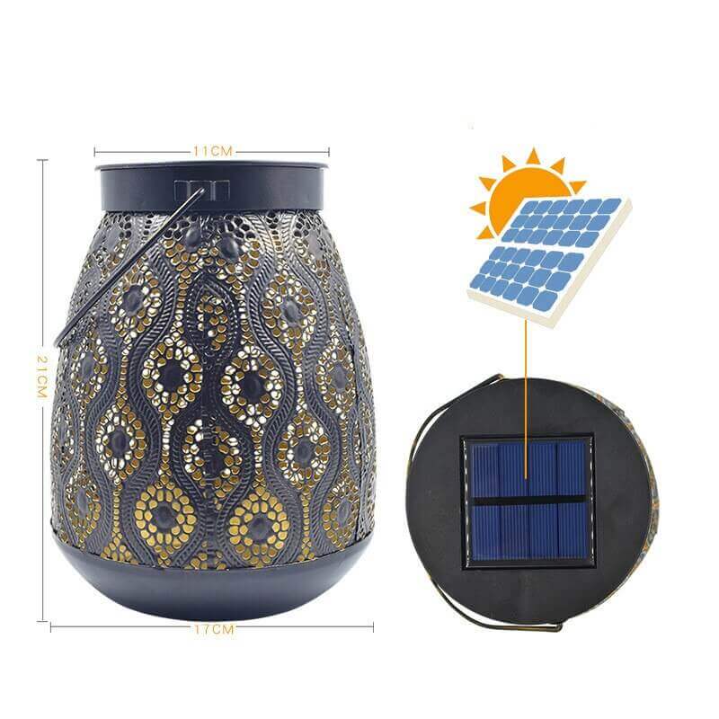 Solar Ironwork Lantern