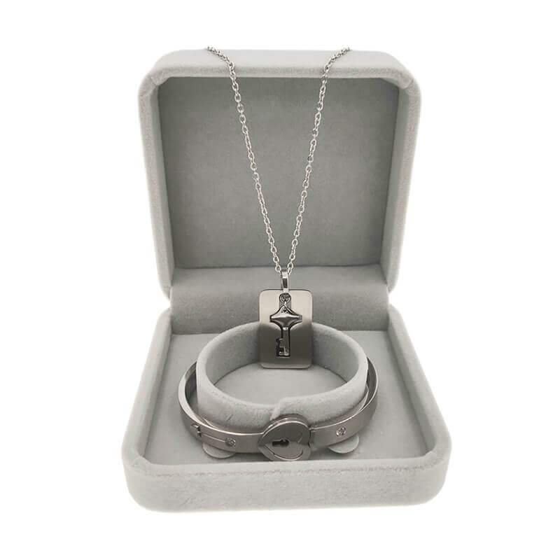 Gift For Love Lock Bracelet Key Necklace - PlanetShopper
