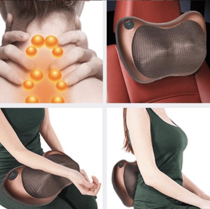 Magic Shiatsu Pillow Massager (Heated for Home and Car use) - PlanetShopper