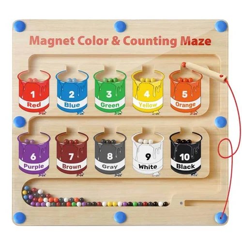 Magnetic Color and Number Maze - PlanetShopper