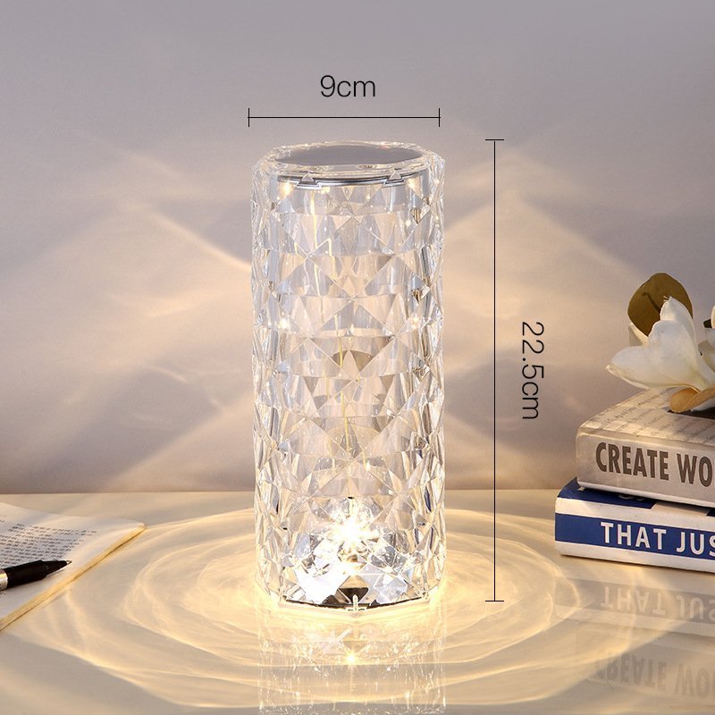 Touching Control Rose Crystal Lamp - PlanetShopper